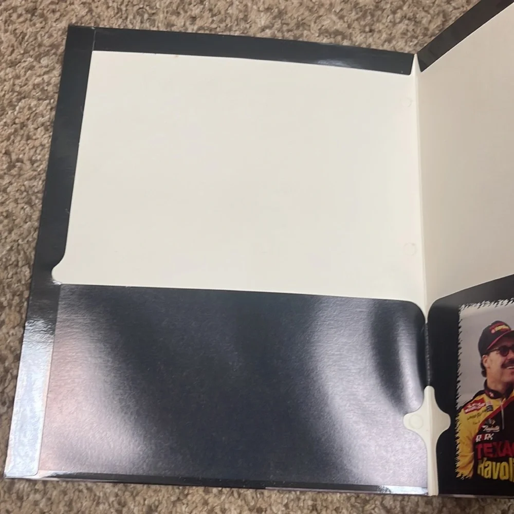 Vintage 90s NASCAR Ernie Irvan folder